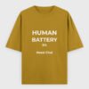 Human Battery Need Chai T-Shirt | OOMAA