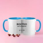 Rooted Not Random White Coffee Mug | OOMAA