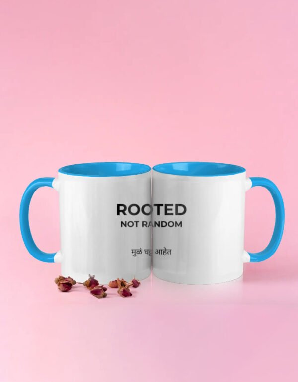 Rooted Not Random White Coffee Mug | OOMAA