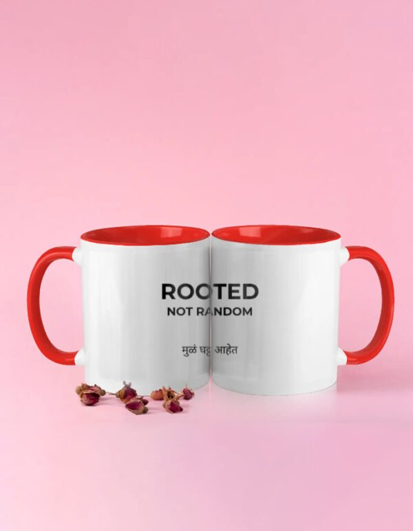 Rooted Not Random White Coffee Mug | OOMAA